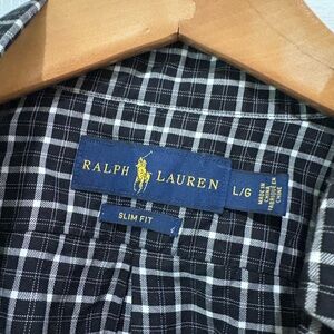 Ralph Lauren Black and White Checkered Shirt